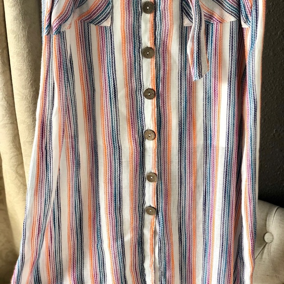 Harper Striped Midi Skirt - Picture 3 of 5